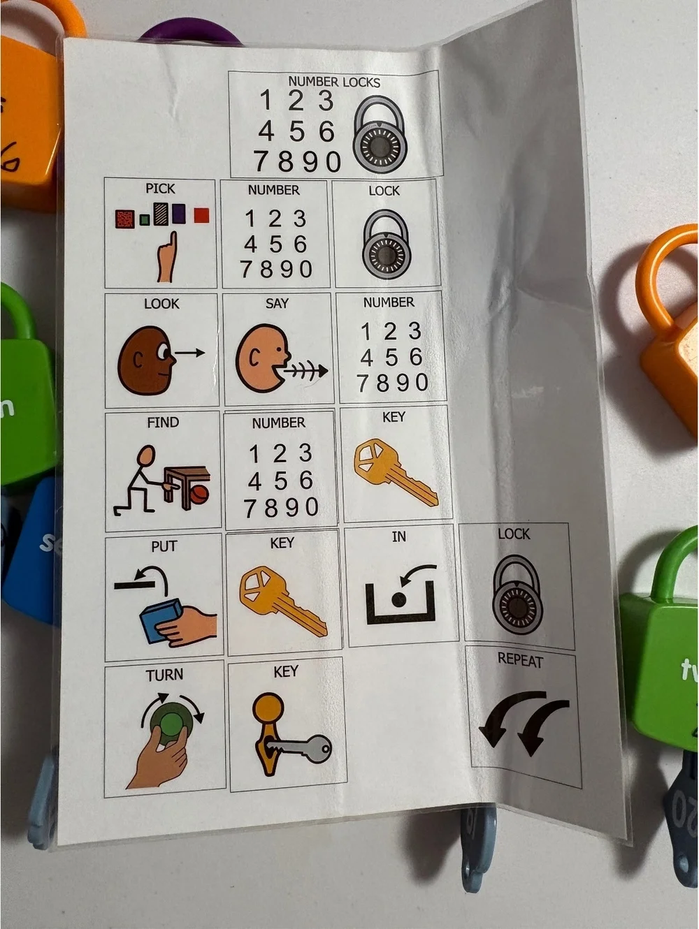 Number learning locks